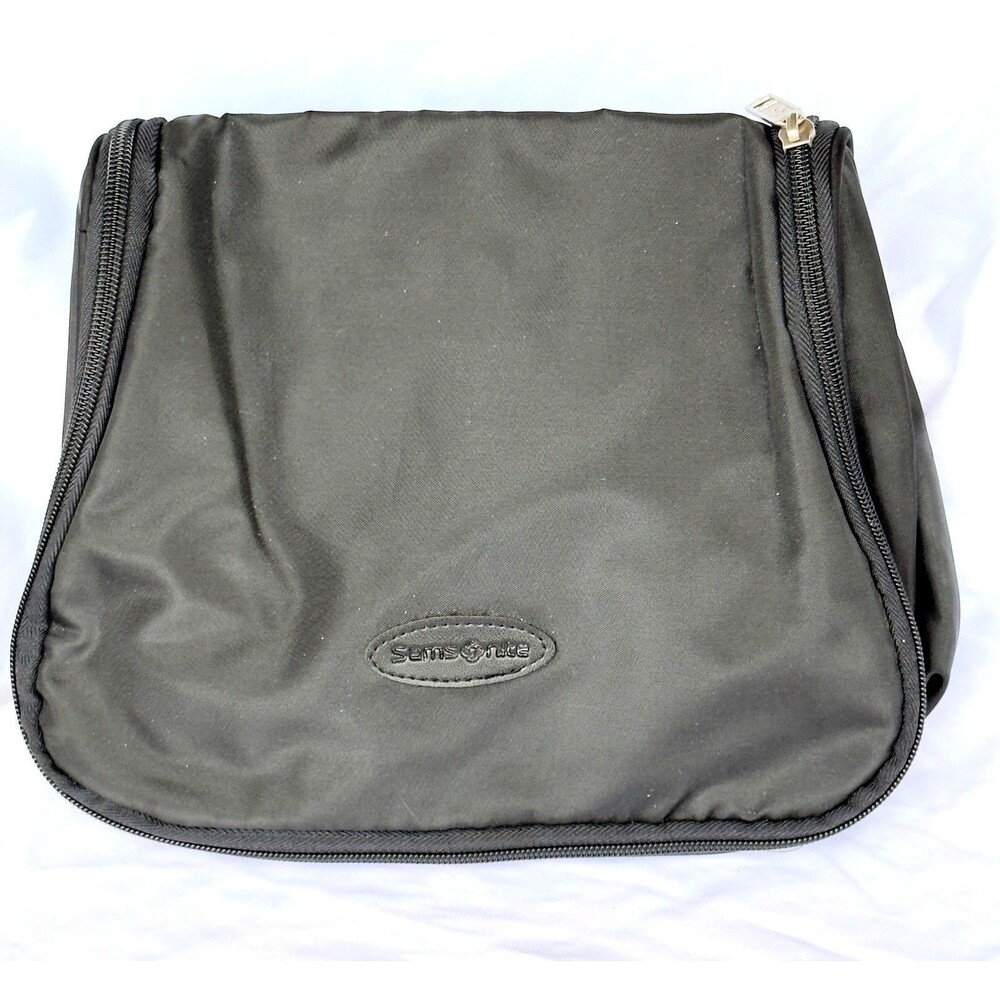 Samsonite Toiletry Bag Black Travel Organizer Cosmetic Case Dopp Kit NWOT